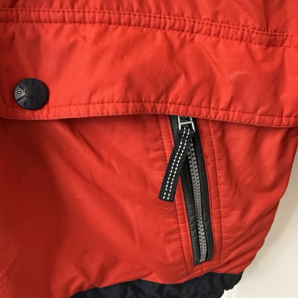 Vintage 90s Obermeyer Ski Jacket Red Black Coat Mens Size Medium Hooded - Picture 5 of 14